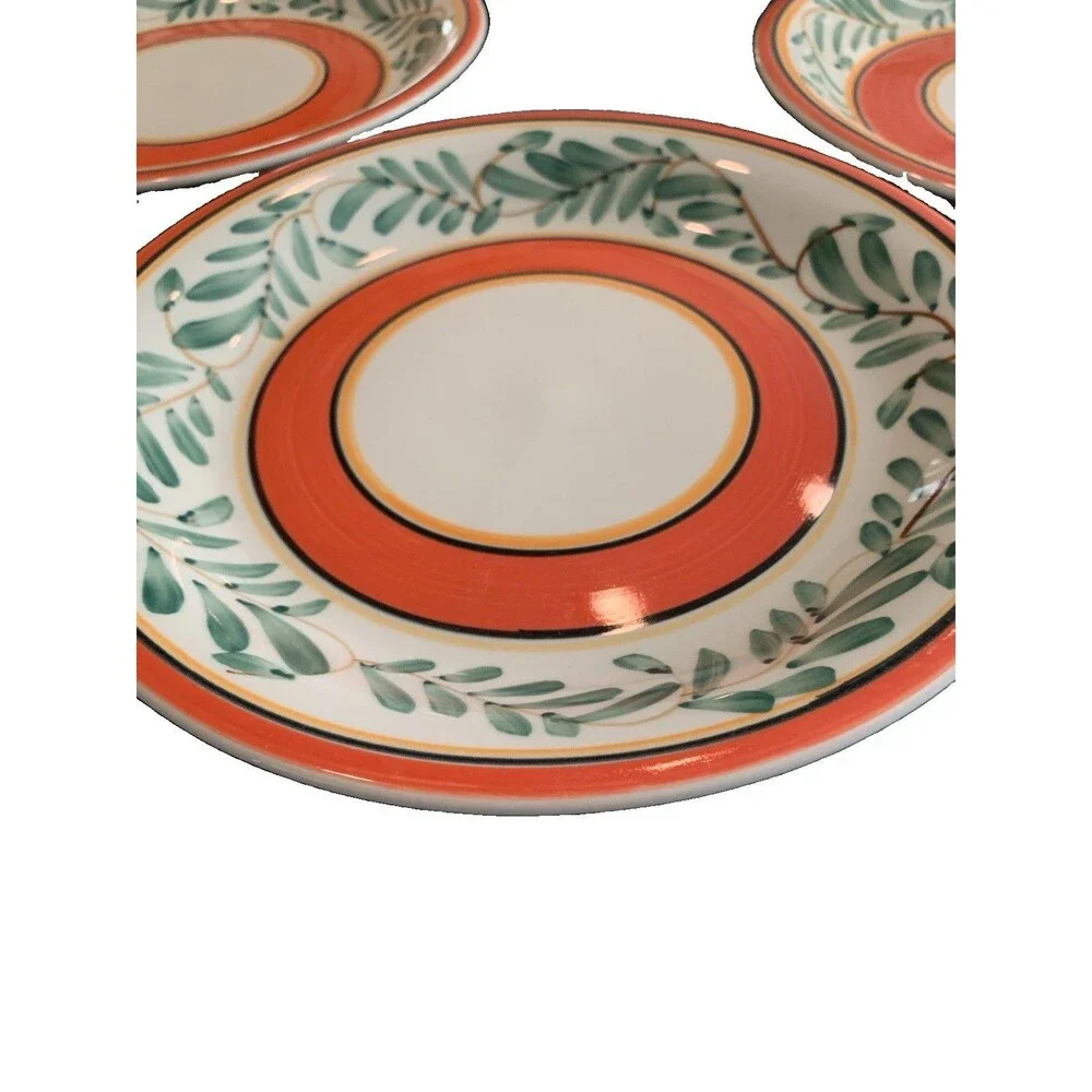 PIER 1 Imports Gibson Umbrina Pattern Dinner Plates Four (4) Count Discontinued